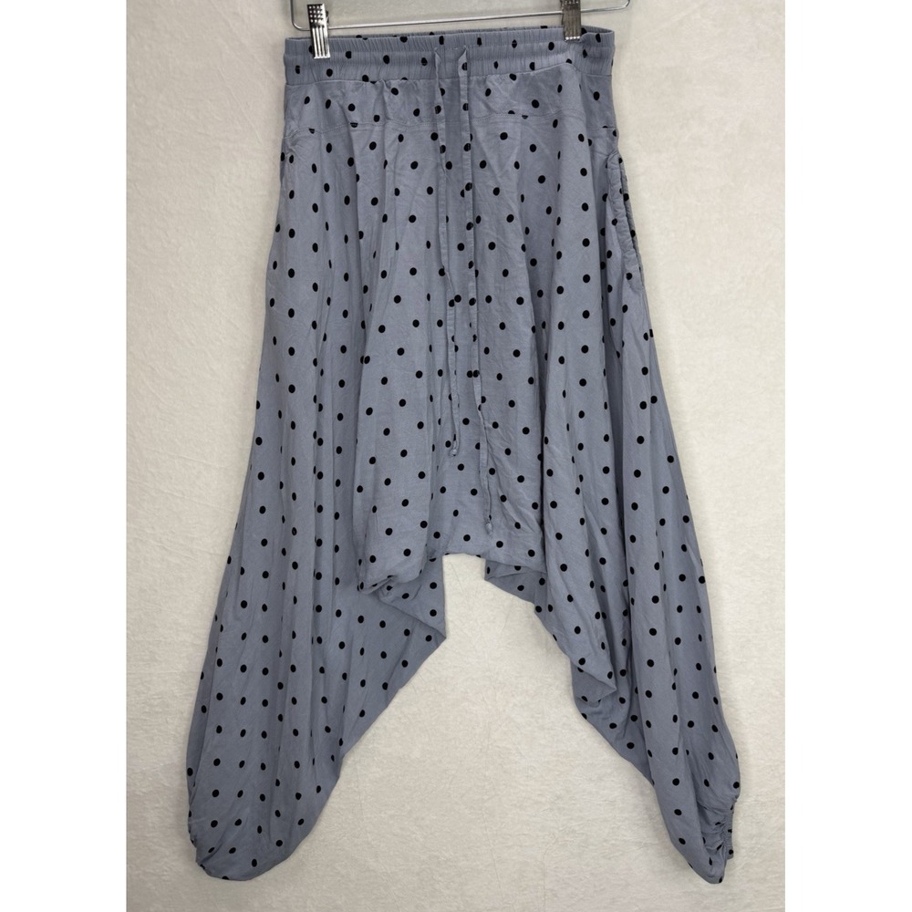 Buddha Pants Blue Black‎ Polka Dot Pants The Savanah Summer Harem Size XS